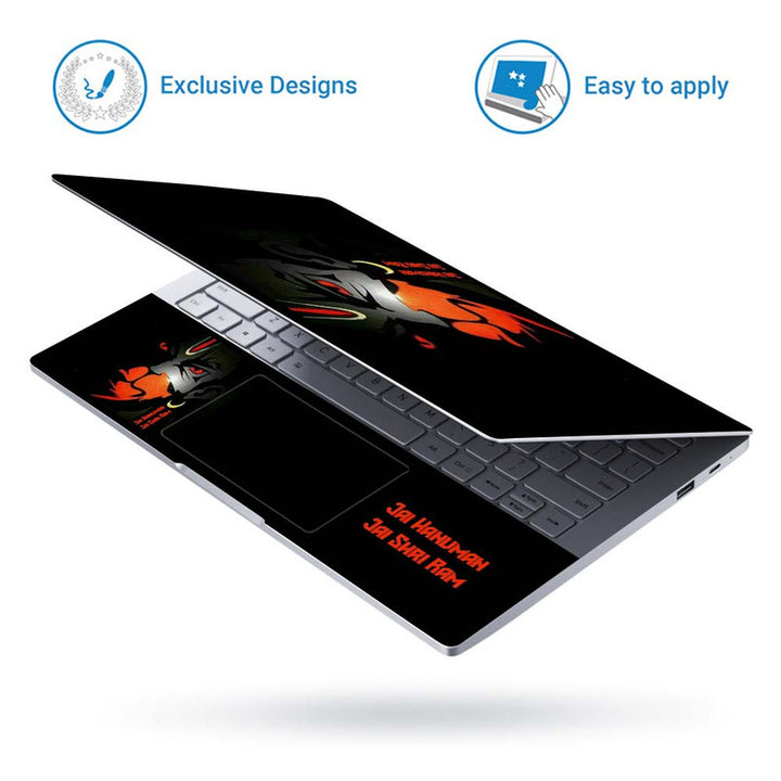 Full Panel Laptop Skin - Shriram Hanuman