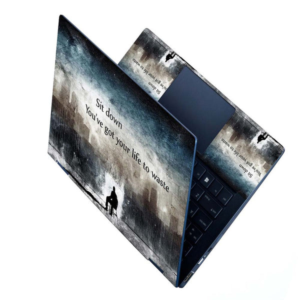 Full Panel Laptop Skin - Sit Down