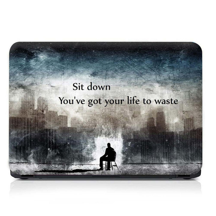 Full Panel Laptop Skin - Sit Down