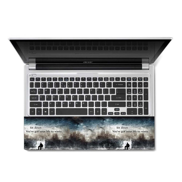 Full Panel Laptop Skin - Sit Down