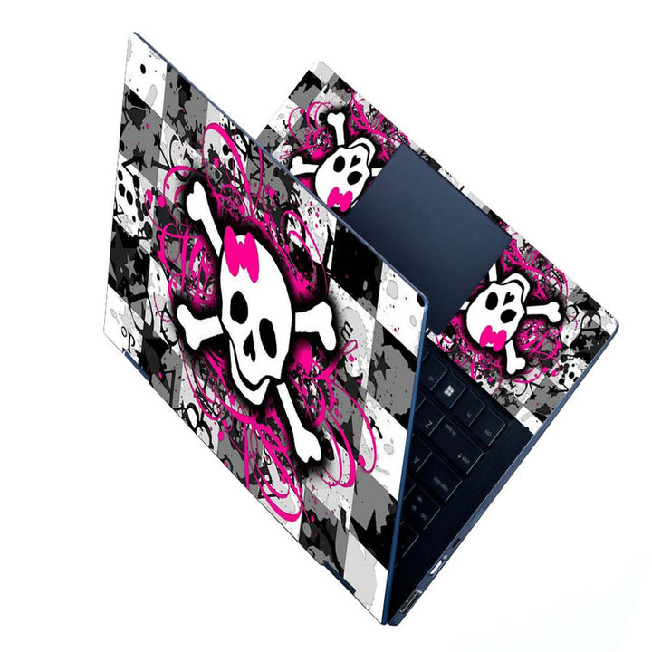 Full Panel Laptop Skin - Skull Chess