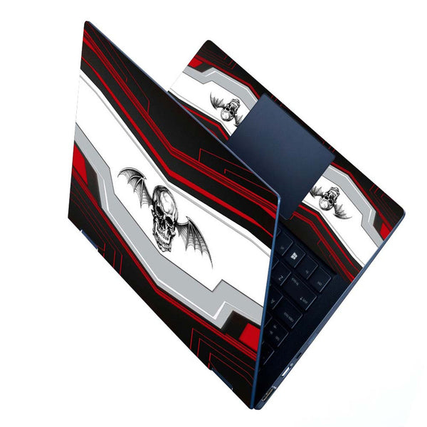 Full Panel Laptop Skin - Skull Wings