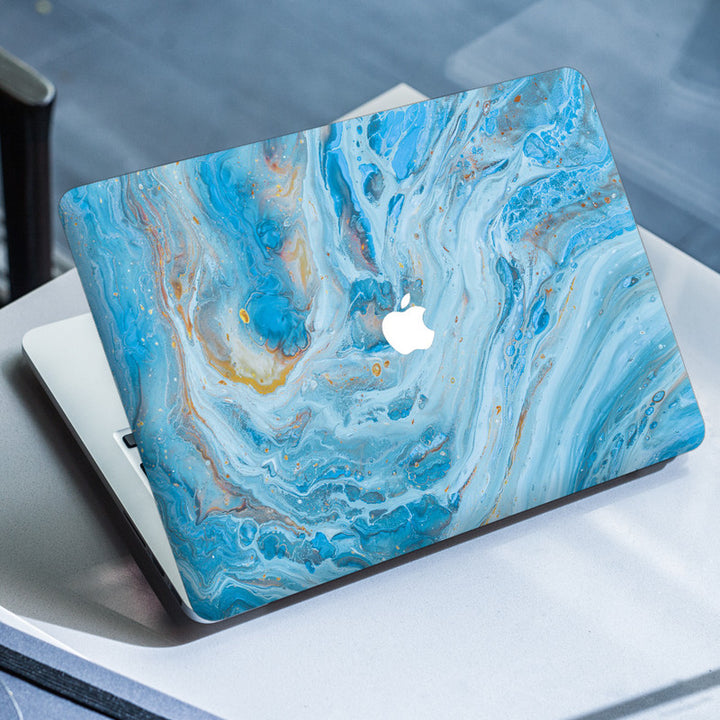 Laptop Skin for Apple MacBook - Sky Blue Stone Art - SkinsLegend