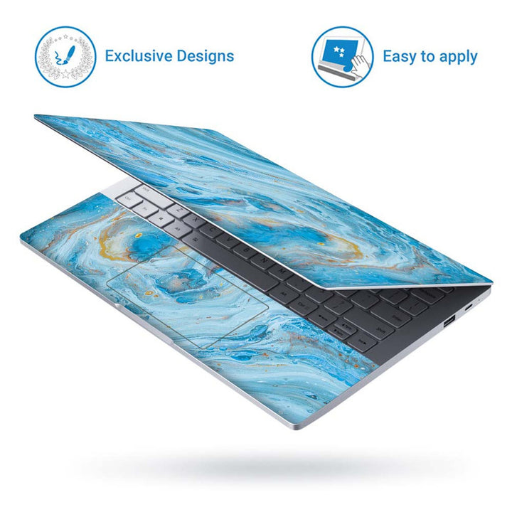 Full Panel Laptop Skin - Sky Blue Stone Art