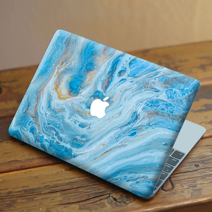 Laptop Skin for Apple MacBook - Sky Blue Stone Art - SkinsLegend