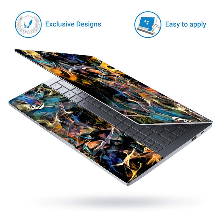 Full Panel Laptop Skin - Smoky Fractal Pattern