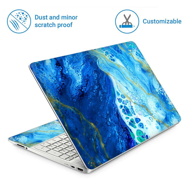 Full Panel Laptop Skin - Snake Skin Effect on Stone