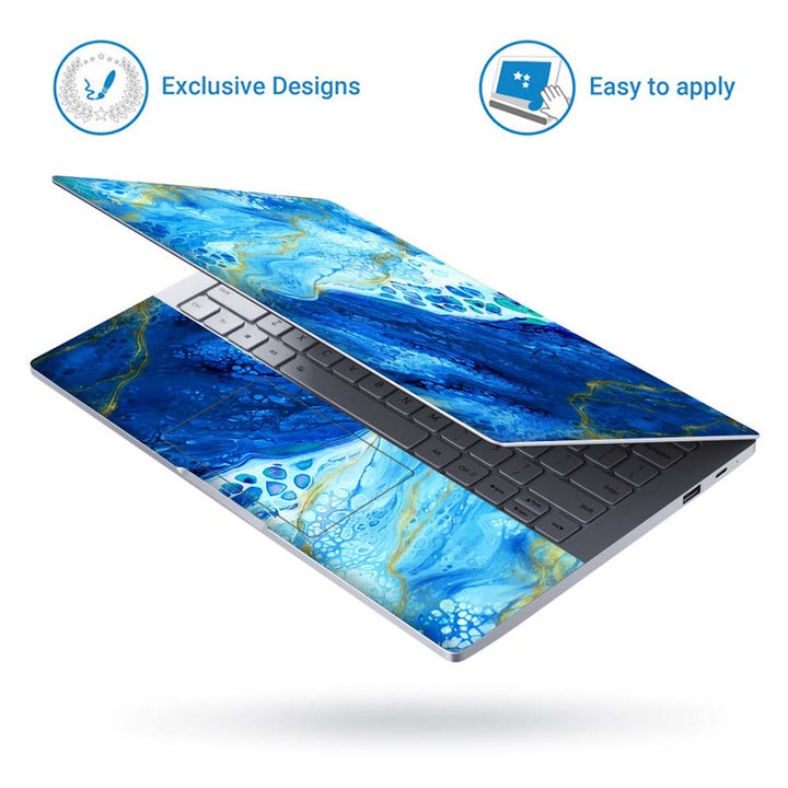 Full Panel Laptop Skin - Snake Skin Effect on Stone