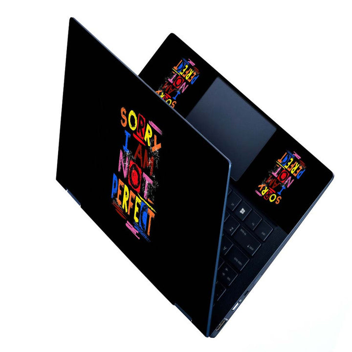 Full Panel Laptop Skin - Sorry I Am Not Perfect