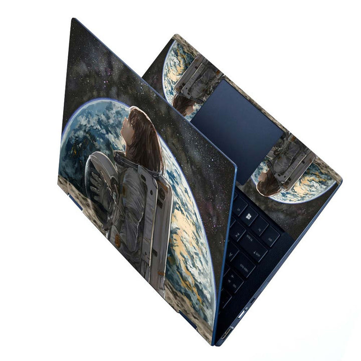 Full Panel Laptop Skin - Space Astronaut Anime