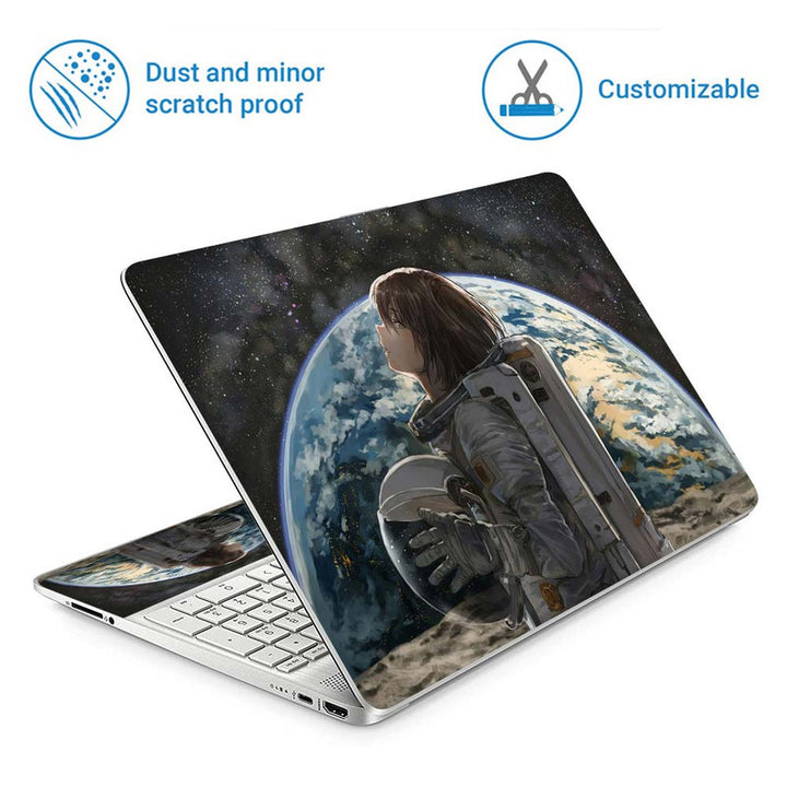 Full Panel Laptop Skin - Space Astronaut Anime