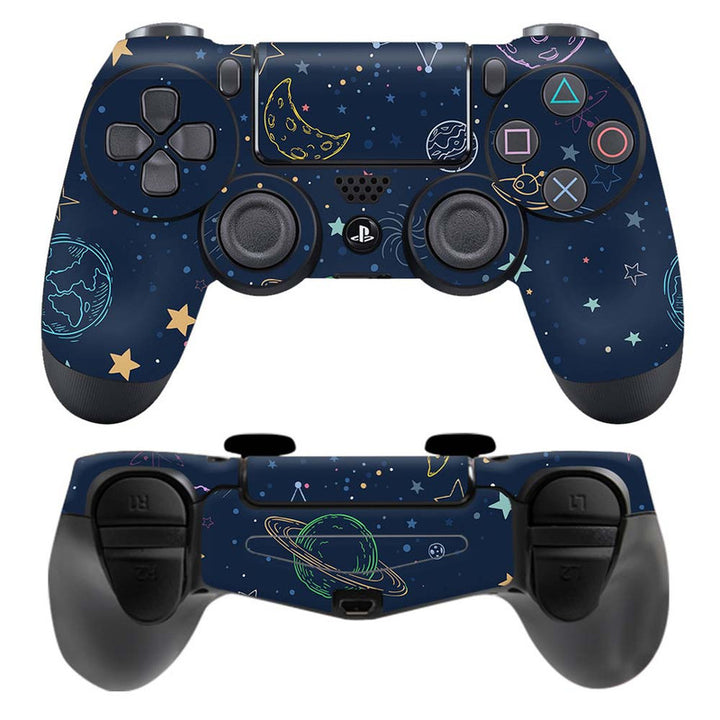 Skin Wrap Vinyl Sticker for DualShock 4 Wireless Controller- Space Pattern