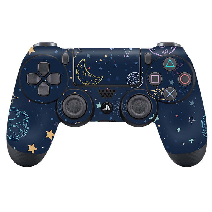 Skin Wrap Vinyl Sticker for DualShock 4 Wireless Controller- Space Pattern