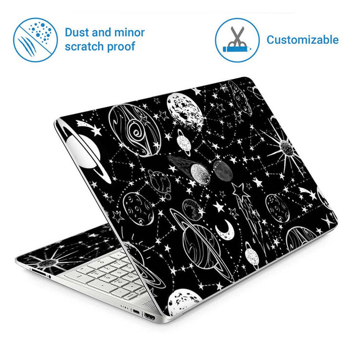 Full Panel Laptop Skin - Space Stars Connected