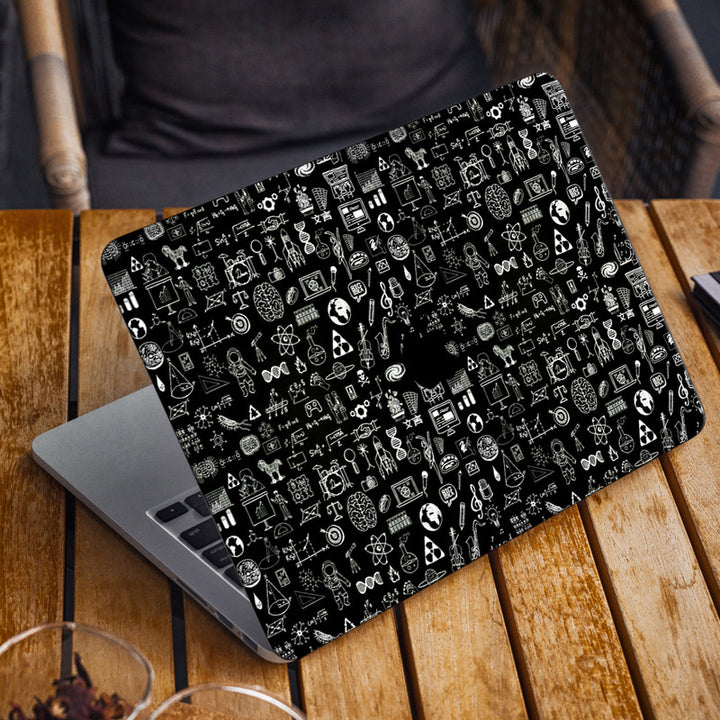 Laptop Skin for Apple MacBook - Space Symbols on Black - SkinsLegend