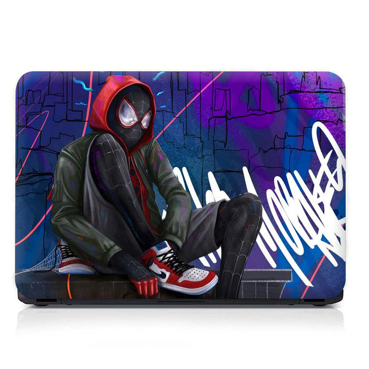 Full Panel Laptop Skin - Spider Hoodie Shoe Lace