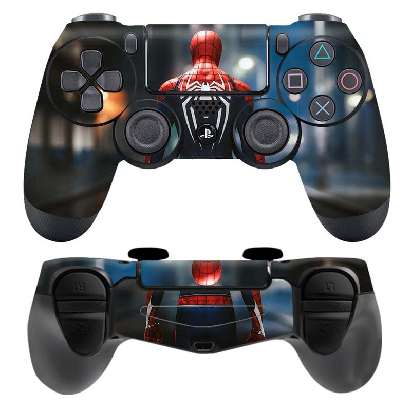 Skin Wrap Vinyl Sticker for DualShock 4 Wireless Controller- Spider Ma ...