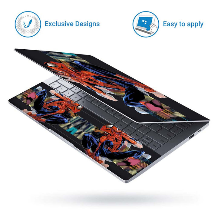 Full Panel Laptop Skin - Spider Man Double Effect