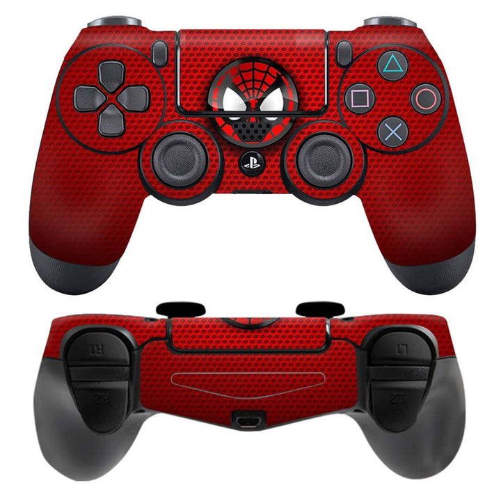 Skin Wrap Vinyl Sticker for DualShock 4 Wireless Controller- Spider Round