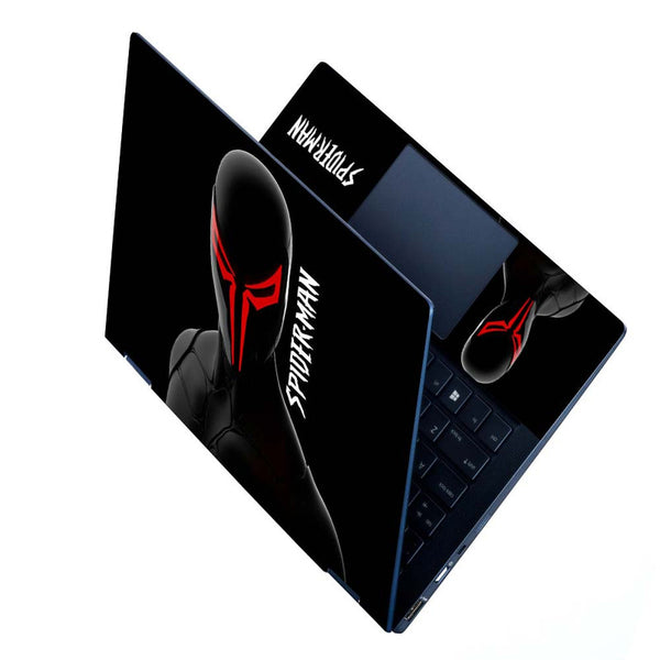 Full Panel Laptop Skin - Spiderman Black and Red Eyes