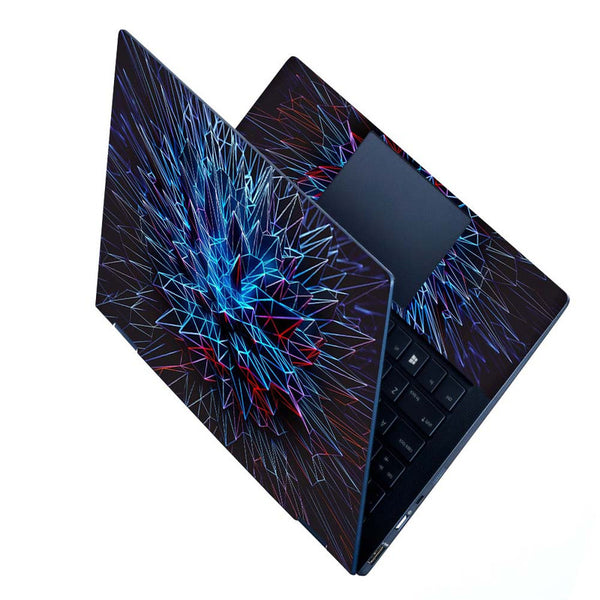 Full Panel Laptop Skin - Spikes Abstract