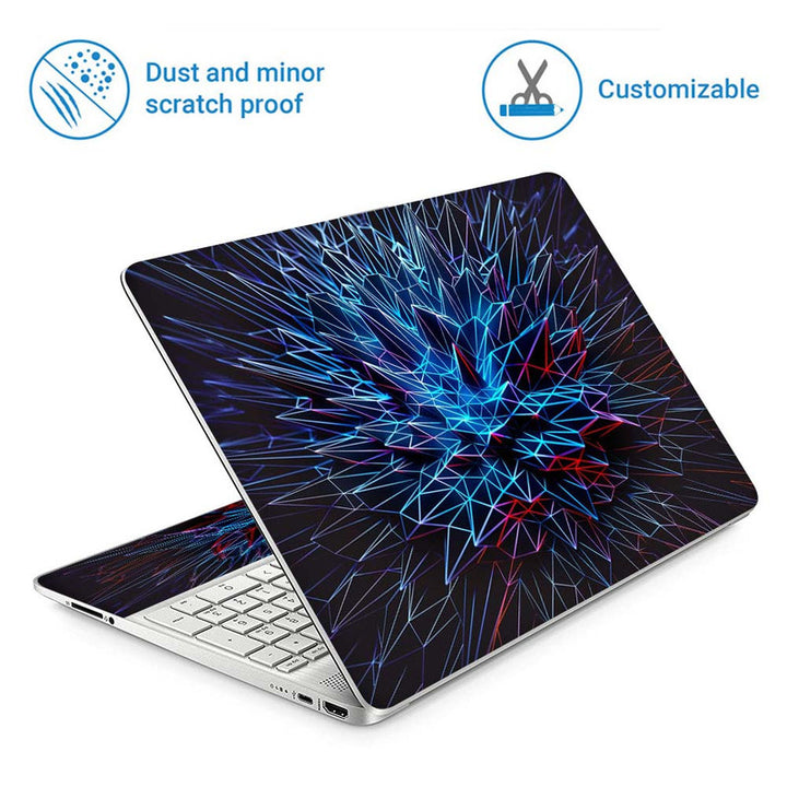 Full Panel Laptop Skin - Spikes Abstract