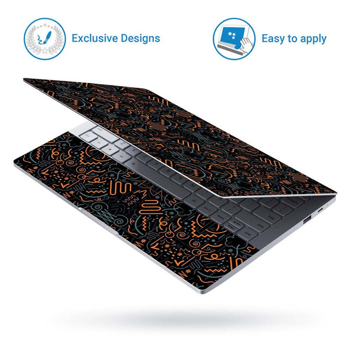 Full Panel Laptop Skin - Spiral Abstract