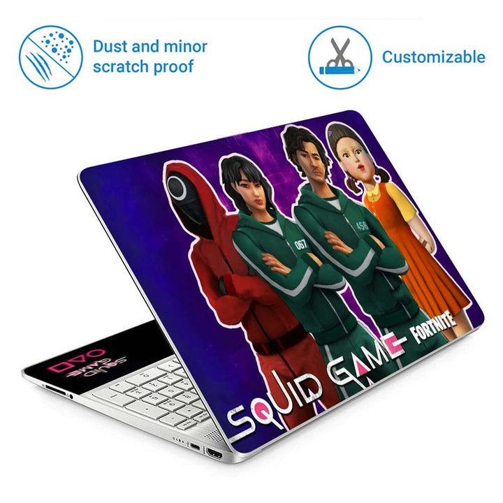 Full Panel Laptop Skin - Squid Game Characters