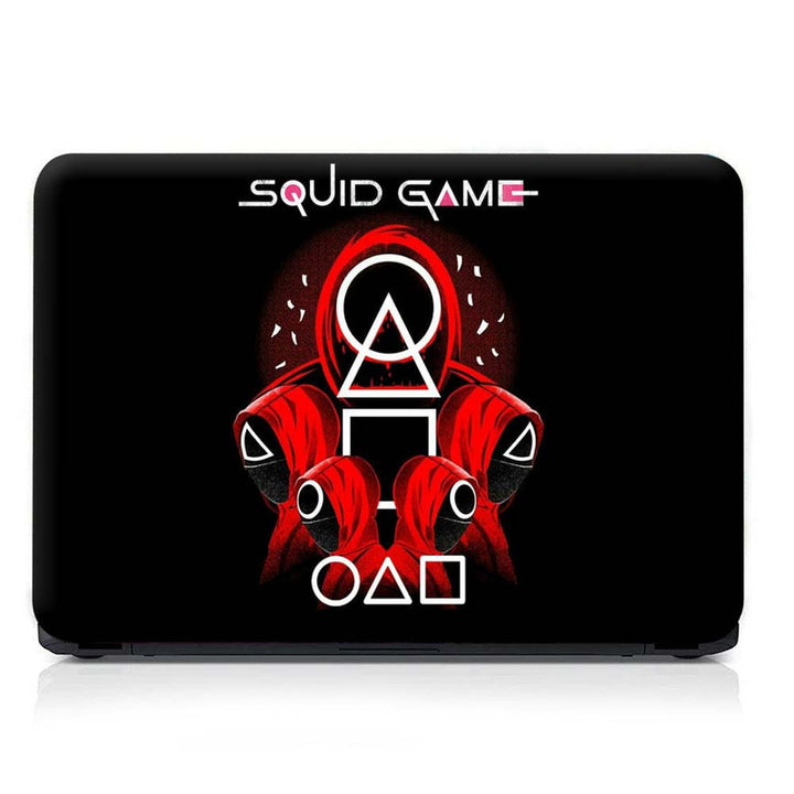 Full Panel Laptop Skin - Squid Game on Black