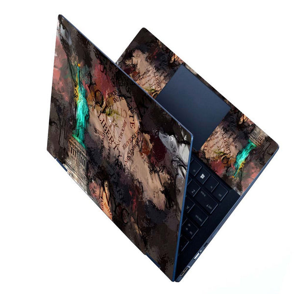 Full Panel Laptop Skin - Statue of Liberty 3D Rendering