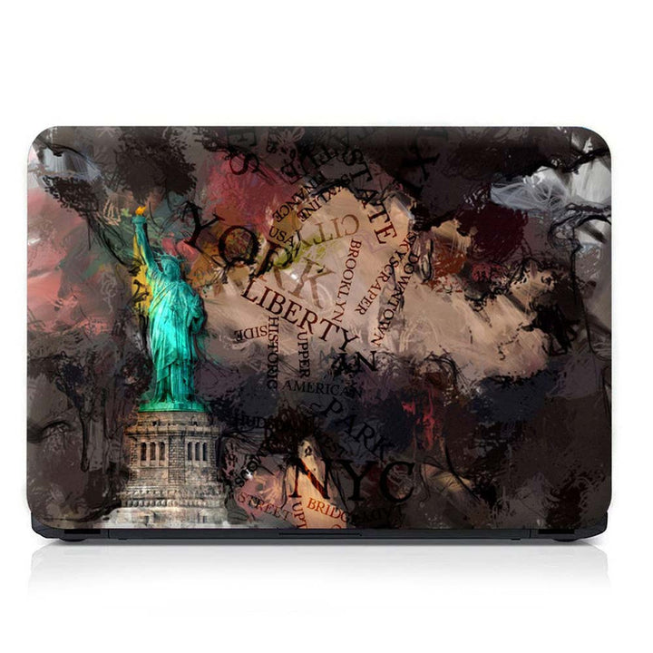 Full Panel Laptop Skin - Statue of Liberty 3D Rendering