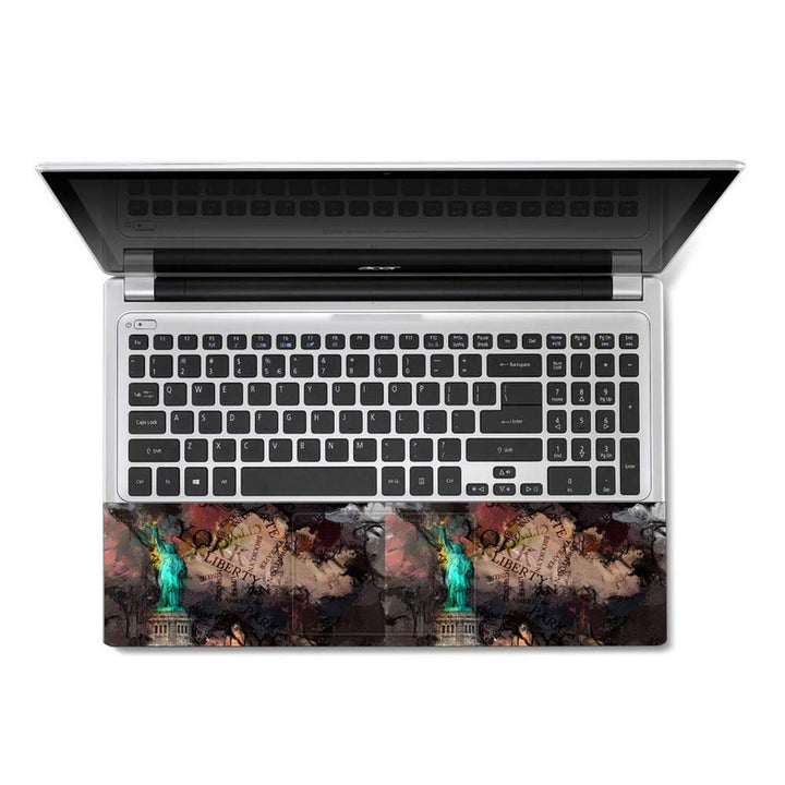 Full Panel Laptop Skin - Statue of Liberty 3D Rendering