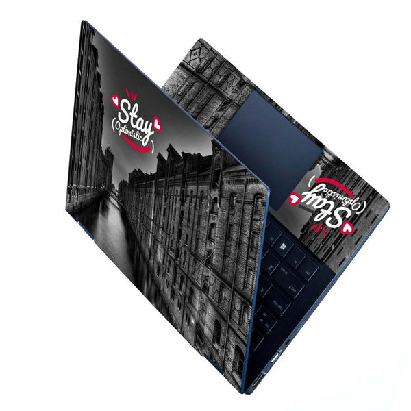 Full Panel Laptop Skin - Stay Optimistic Old Structure