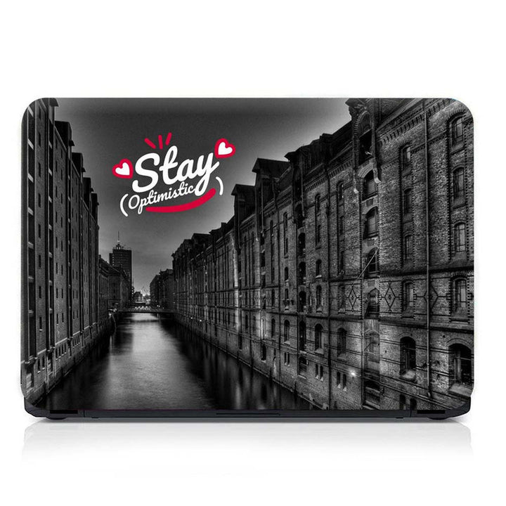 Full Panel Laptop Skin - Stay Optimistic Old Structure