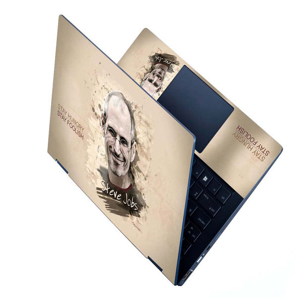 Full Panel Laptop Skin - Steve Jobs Stay Hungry