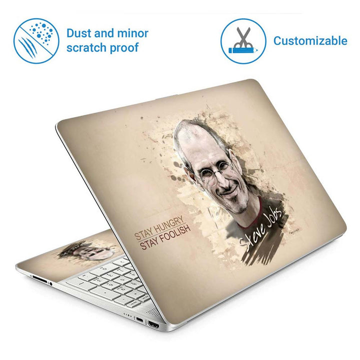 Full Panel Laptop Skin - Steve Jobs Stay Hungry