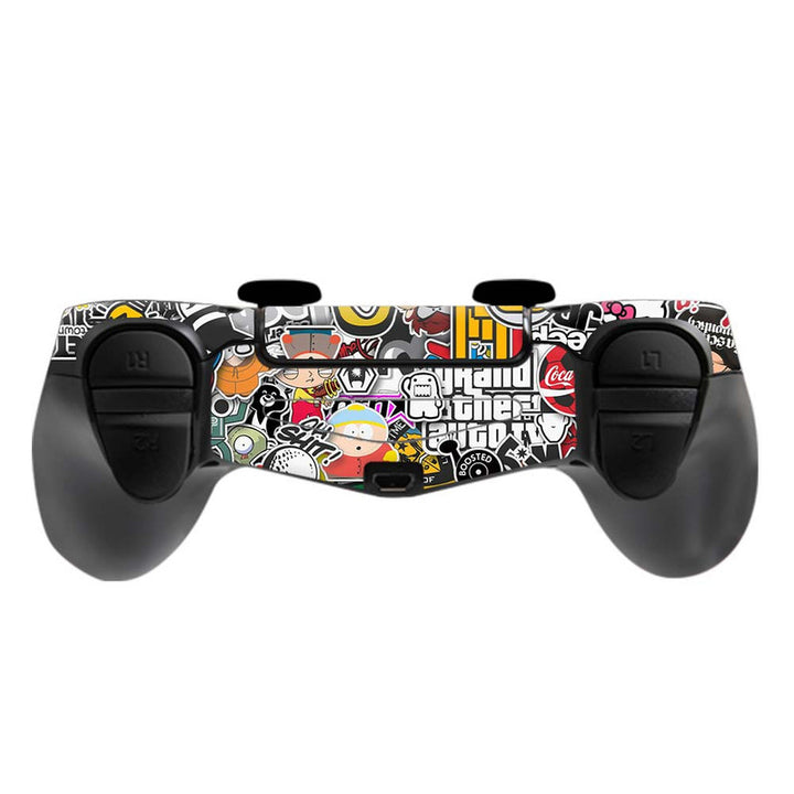 Skin Wrap Vinyl Sticker for DualShock 4 Wireless Controller- Sticker Bomb Tiger