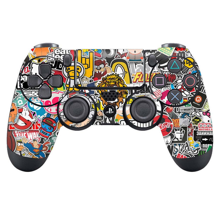 Skin Wrap Vinyl Sticker for DualShock 4 Wireless Controller- Sticker Bomb Tiger