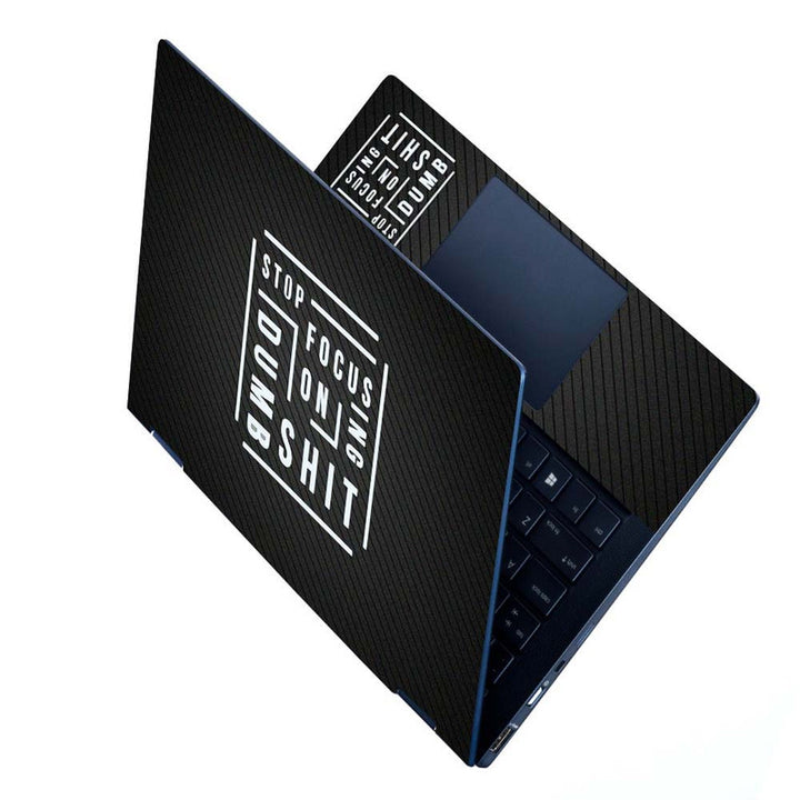 Full Panel Laptop Skin - Stop Focus