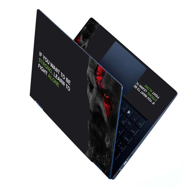 Full Panel Laptop Skin - Strong Alone