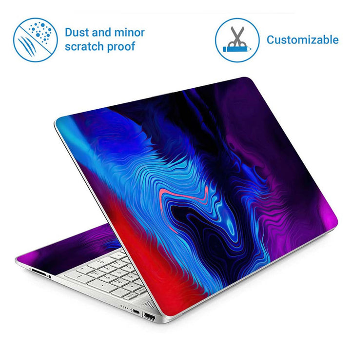 Full Panel Laptop Skin - Swirls Abstract Art