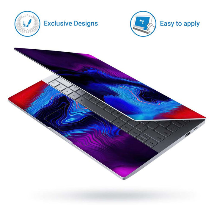 Full Panel Laptop Skin - Swirls Abstract Art