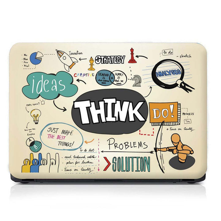 Full Panel Laptop Skin - Think Doodle