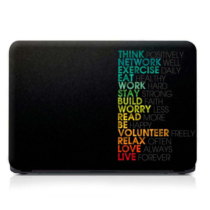 Full Panel Laptop Skin - Think Positively