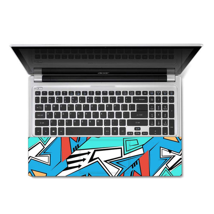 Full Panel Laptop Skin - Three Balck Arrows Abstract