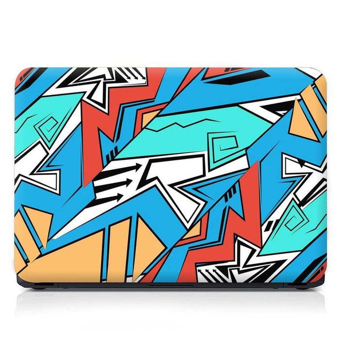 Full Panel Laptop Skin - Three Balck Arrows Abstract