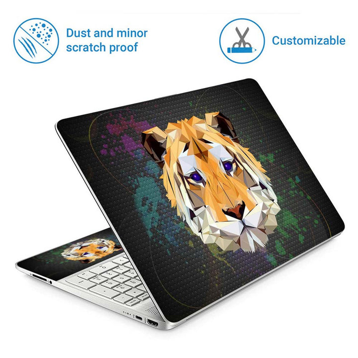 Full Panel Laptop Skin - Tiger Abstract