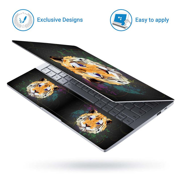 Full Panel Laptop Skin - Tiger Abstract