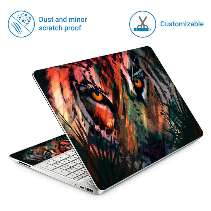 Full Panel Laptop Skin - Tiger Digital Art