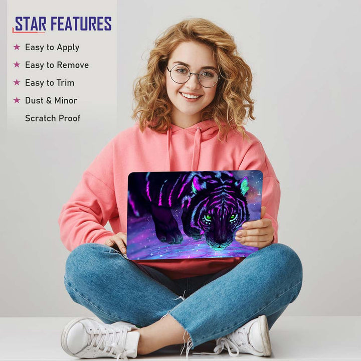 Full Panel Laptop Skin - Tiger Fantasy Digital Art